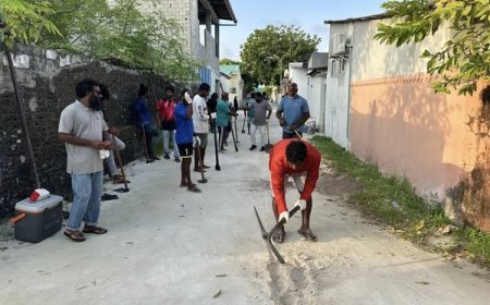 ހައި ވޯލްޓޭޖް ކޭބަލް އެޅުމަށްޓަކައި، ކޯރު ކޮނުމުގެ މަސައްކަތް ފަށައިފި